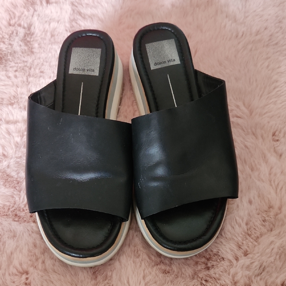 Dolce Vita Black Women's Mules